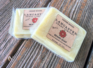 Cedar Wood Beard Soap, Made with Organic Oils and Butters